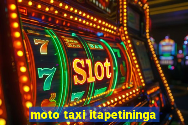 moto taxi itapetininga